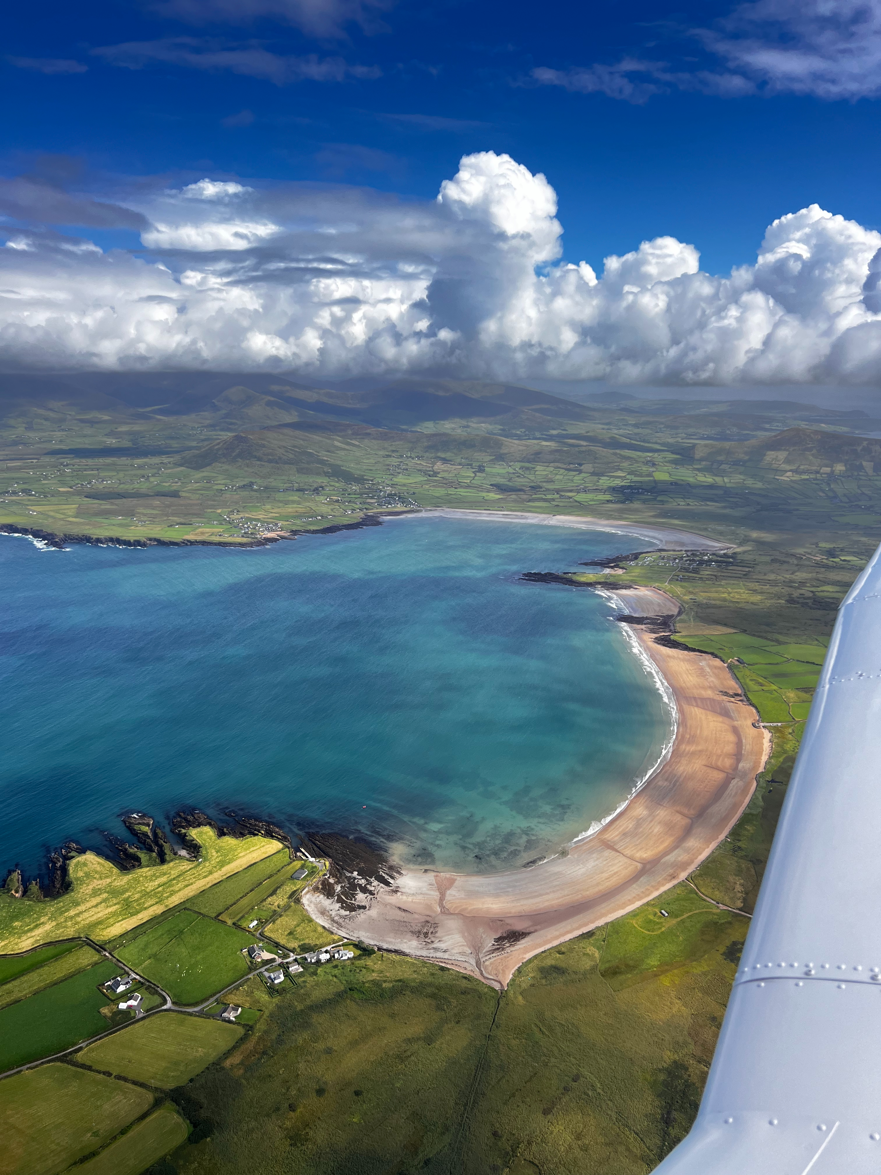 Flug über Schottland